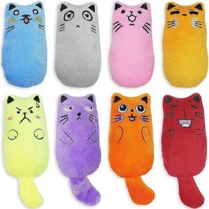 Catnip Toys, [8 PCS] Soft Plush Cat Nip Chew Toy for Indoor Cats